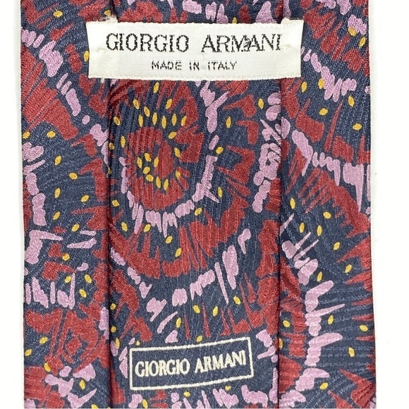 Giorgio Armani Silk Necktie Spiral - Picture 5 of 5